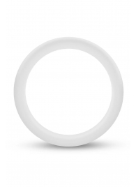 Белое люминесцентное эрекционное кольцо Silicone Glo Cock Ring - Blush Novelties - в Грозном купить с доставкой