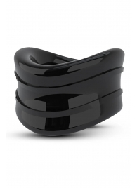 Черное эрекционное кольцо на мошонку Beef Ball Stretcher Snug - Blush Novelties - в Грозном купить с доставкой