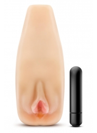 Мастурбатор-вагина с вибрацией Soft   Wet Natasha Realistic Beige Masturbator - Blush Novelties - в Грозном купить с доставкой