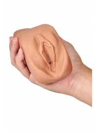 Маструбатор-вагина с вибрацией Soft   Wet Renata Realistic Tan Masturbator - Blush Novelties - в Грозном купить с доставкой