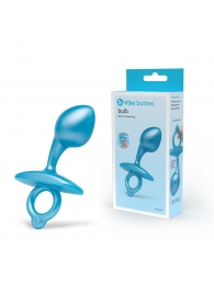 Голубая анальная пробка для массажа простаты Bulb Silicone Prostate Plug - 10,7 см. - b-Vibe - в Грозном купить с доставкой