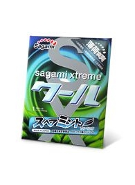 Презерватив Sagami Xtreme Mint с ароматом мяты - 1 шт. - Sagami - купить с доставкой в Грозном