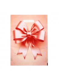 Пакет с принтом в виде банта с вырубной ручкой (30х40 см) - Сима-Ленд - купить с доставкой в Грозном