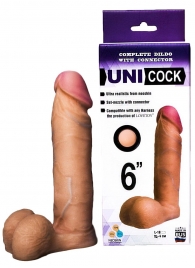 Насадка для страпона фаллической формы UNICOCK 6  - 18 см. - LOVETOY (А-Полимер) - купить с доставкой в Грозном