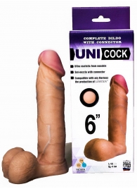 Насадка для страпона фаллической формы UNICOCK 6  - 18 см. - LOVETOY (А-Полимер) - купить с доставкой в Грозном