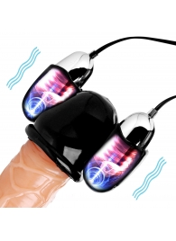 Черная стимулирующая насадка для головки полового члена Multi Speed Vibrating Penis Head Teaser - XR Brands - в Грозном купить с доставкой