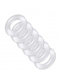 Комплект из 6 прозрачных эрекционных колец Ring Master Custom Ball Stretcher Kit - XR Brands - в Грозном купить с доставкой
