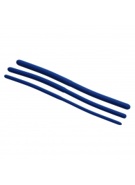 Набор из 3 синих силиконовых уретральных расширителей Invasion Silicone Urethral Sound Trainer Set - XR Brands - купить с доставкой в Грозном