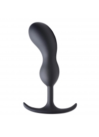 Черный массажер простаты с утяжелителями Premium Silicone Weighted Prostate Plug Large - 18,8 см. - XR Brands - в Грозном купить с доставкой