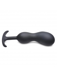 Черный массажер простаты с утяжелителями Premium Silicone Weighted Prostate Plug XL - 20,8 см. - XR Brands - в Грозном купить с доставкой