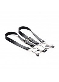 Ремни с зажимами для половых губ Spread Labia Spreader Straps with Clamps - XR Brands - купить с доставкой в Грозном