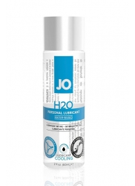 Охлаждающий лубрикант на водной основе JO Personal Lubricant H2O COOLING - 60 мл. - System JO - купить с доставкой в Грозном