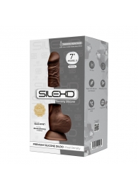 Коричневый фаллоимитатор SILEXD Model 3 7  - 17,5 см. - Adrien Lastic