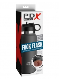 Смуглый мастурбатор-вагина в корпусе-бутылке F*ck Flask - Pipedream - в Грозном купить с доставкой
