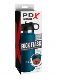 Смуглый мастурбатор-вагина в синей колбе F*ck Flask - Pipedream - в Грозном купить с доставкой