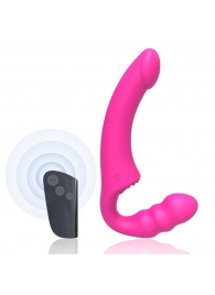 Розовый безремневой страпон Straples Strap-On Dildo - Erokay - купить с доставкой в Грозном