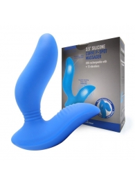 Синий вибромассажер простаты 3,5’’ Curve P-spot Massager - 12 см. - Erokay - в Грозном купить с доставкой