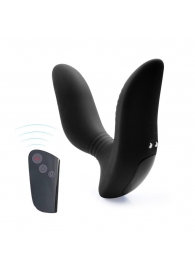 Черный вибромассажер простаты 3,5’’ Remote Control Curve P-spot Massager - 12 см. - Erokay - в Грозном купить с доставкой
