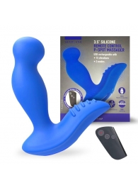 Синий вибромассажер простаты 3,5’’ Remote Control P-spot Massager - 12,5 см. - Erokay - в Грозном купить с доставкой
