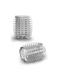 Прозрачная насадка с шипами STAY HARD COCK SLEEVE 01 CLEAR - Blush Novelties - в Грозном купить с доставкой