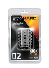 Прозрачная насадка на пенис с шишечками STAY HARD COCK SLEEVE 02 CLEAR - Blush Novelties - в Грозном купить с доставкой