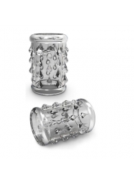 Прозрачная насадка с капельками STAY HARD COCK SLEEVE 05 CLEAR - Blush Novelties - в Грозном купить с доставкой