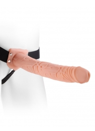 Фаллопротез телесного цвета Hollow Strap-On - 29 см. - Pipedream - купить с доставкой в Грозном