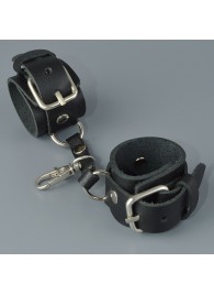 Черный кожаный брелок в виде наручников - Sitabella - купить с доставкой в Грозном