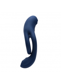 Синее эрекционное виброкольцо с двойным подхватом мошонки Ring Around The Rosy - Zero Tolerance - в Грозном купить с доставкой