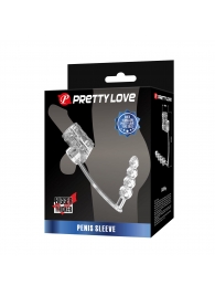 Прозрачная насадка на пенис и мошонку с анальным стимулятором Rilley - Baile - в Грозном купить с доставкой