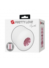 Белый сквозной мастурбатор Crystle - Baile - в Грозном купить с доставкой