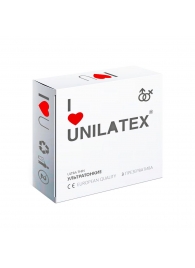Ультратонкие презервативы Unilatex Ultra Thin - 3 шт. - Unilatex - купить с доставкой в Грозном