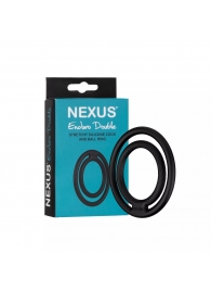 Черное двойное эрекционное кольцо Nexus Enduro Double - Nexus Range - в Грозном купить с доставкой