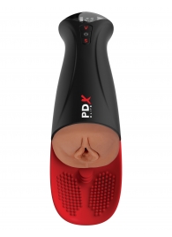 Мастурбатор-вагина в колбе с вибрацией Fuck-O-Matic Pro XL - Pipedream - в Грозном купить с доставкой