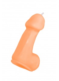 Оранжевая свеча в форме пениса - 47 гр. - Pecado - купить с доставкой в Грозном