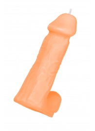 Оранжевая сувенирная свеча «Пенис» - Pecado - купить с доставкой в Грозном