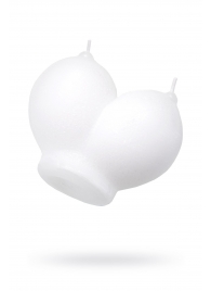 Белая сувенирная свеча «Сиськи» - Pecado - купить с доставкой в Грозном