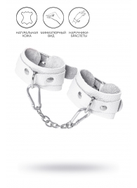 Белые узкие наручники-браслеты со скруглёнными углами - Pecado - купить с доставкой в Грозном