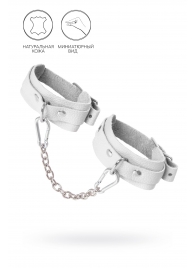 Белые мини-оковы со скруглёнными углами - Pecado - купить с доставкой в Грозном