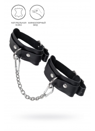 Черные мини-оковы со скруглёнными углами - Pecado - купить с доставкой в Грозном