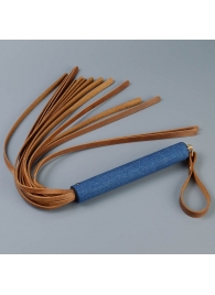 Плеть с джинсовой ручкой «Дикий Запад» - 60 см. - Sitabella - купить с доставкой в Грозном