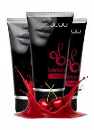 Набор из 3 съедобных лубрикантов JUJU со вкусом вишни - JuJu - купить с доставкой в Грозном