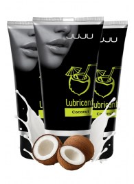 Набор из 3 съедобных лубрикантов JUJU со вкусом кокоса - JuJu - купить с доставкой в Грозном