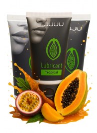 Набор из 3 съедобных лубрикантов JUJU со вкусом тропических фруктов - JuJu - купить с доставкой в Грозном