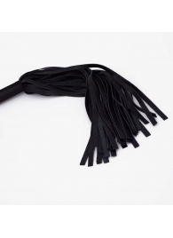 Черный кожаный флоггер - 45 см. - Crazy Handmade - купить с доставкой в Грозном