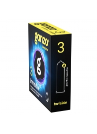 Супертонкие презервативы Ganzo Invisible - 3 шт. - Ganzo - купить с доставкой в Грозном