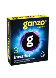 Супертонкие презервативы Ganzo Invisible - 3 шт. - Ganzo - купить с доставкой в Грозном