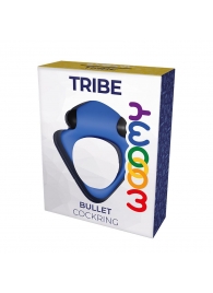 Синее эрекционное кольцо Wooomy Tribeс с вибрацией - Adrien Lastic - в Грозном купить с доставкой