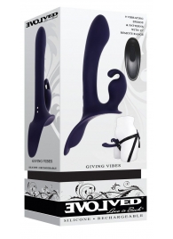 Женский страпон с вибрацией Giving Vibes - Evolved - купить с доставкой в Грозном