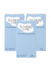 Набор из 3 упаковок ультратонких презервативов Pleasure Lab (по 12 шт.) - Pleasure Lab - купить с доставкой в Грозном